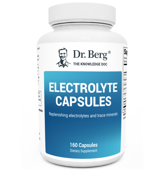 Dr Berg Electrolyte Capsules with Potassium and Magnesium – 160 Capsules