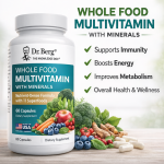 Dr Berg Whole Food Multivitamin with Minerals | 60 Capsules