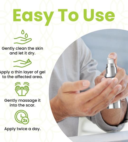 Zen Nutrients ScarMedx Advanced Scar Gel, Medical Grade Silicone Gel